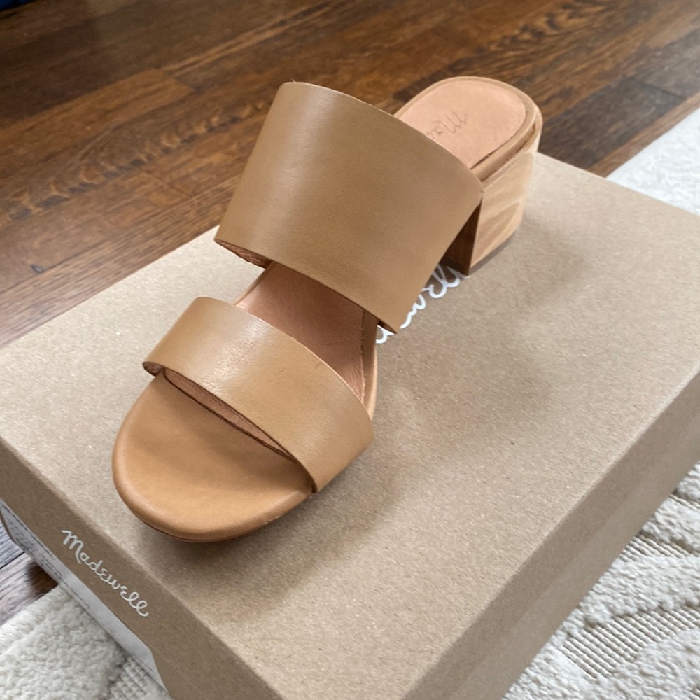 Tan Two strap heels